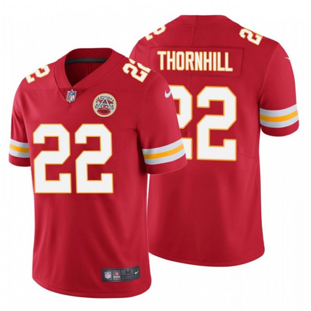 Men Kansas City Chiefs 22 Juan Thornhill Nike Red Limited NFL Jersey